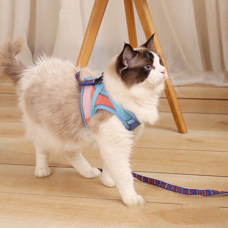 Reflective Anti Escape Pet Harness Adjustable Leash