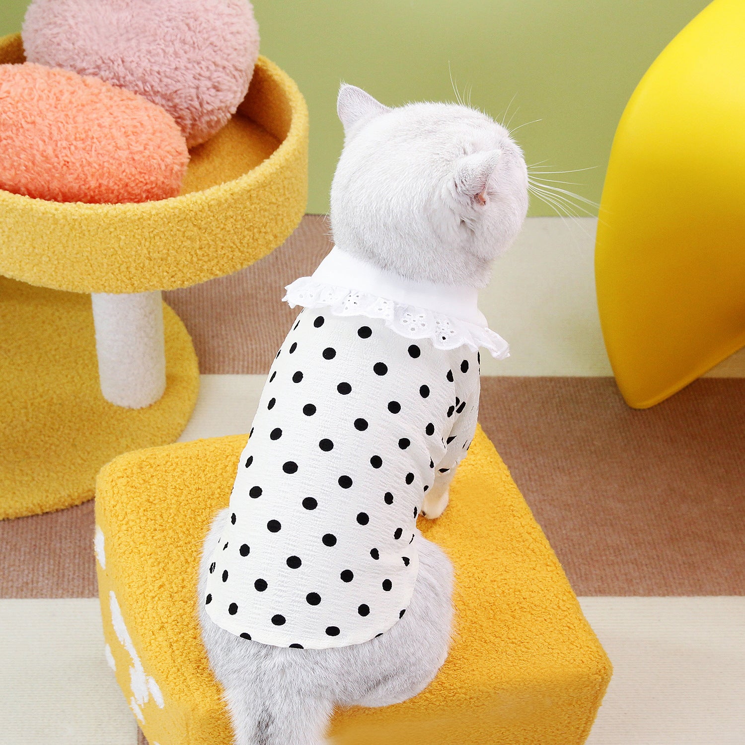 Lightweight Fringe-collar Pet Shirt