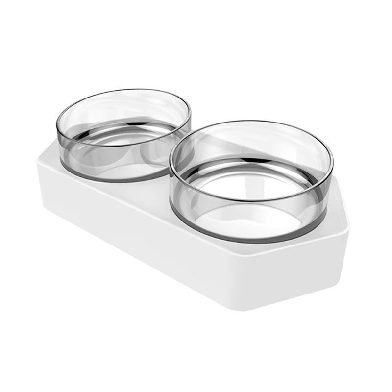 Pet Ceramic Double Bowl Water And Food Holder Ergonomic Stand
