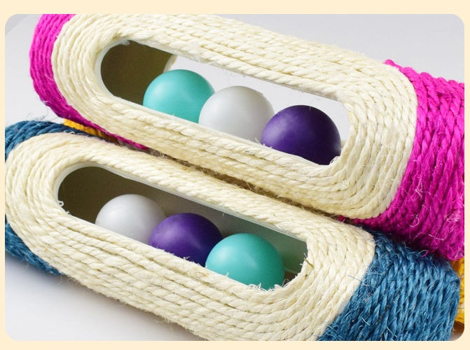 Pet Long Sisal Drum Toy Set Three Piece