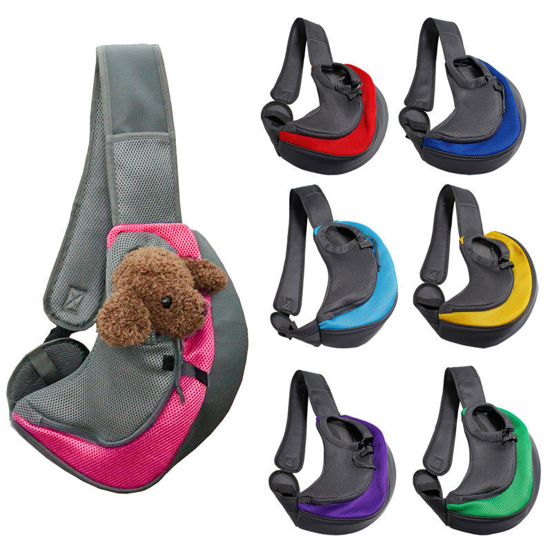 Mesh Pet Shoulder Sling Carrier Tote Bag