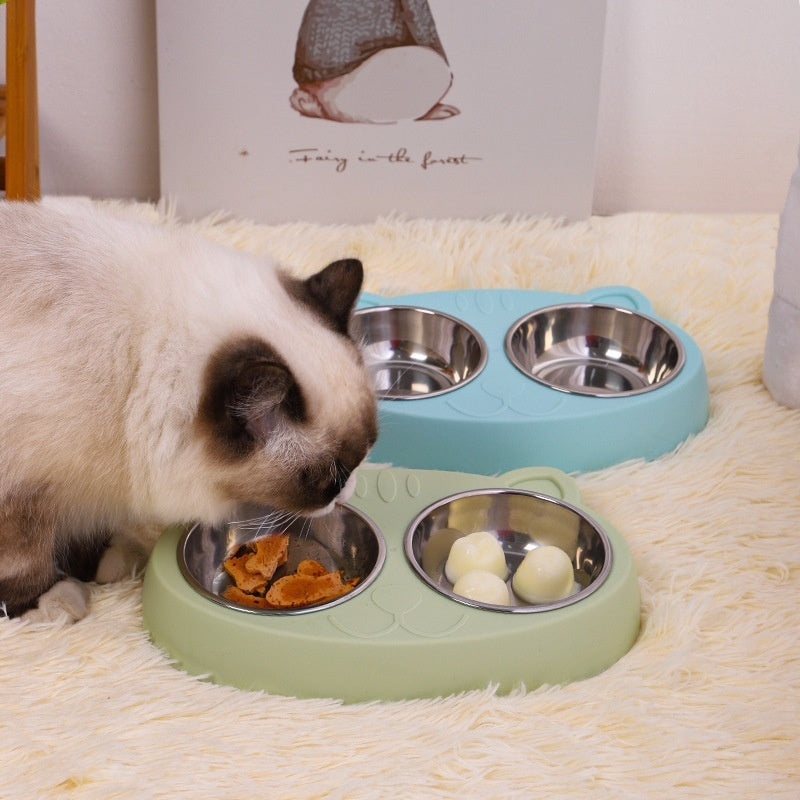 Pet Feeding Bowl Water And Food Rice Basin