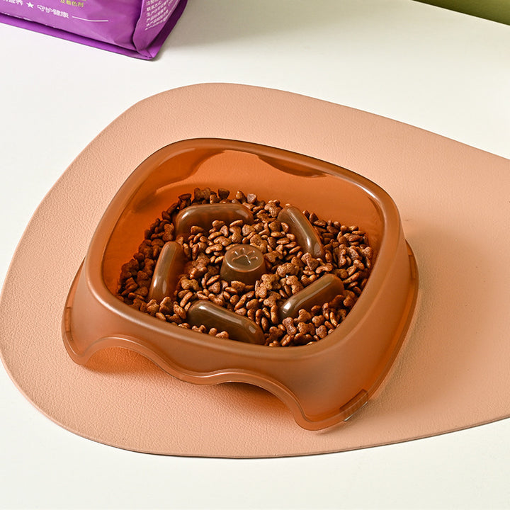 Pet Slow Feeding Anti Choking Water And Food Bowl Plastic Feeder