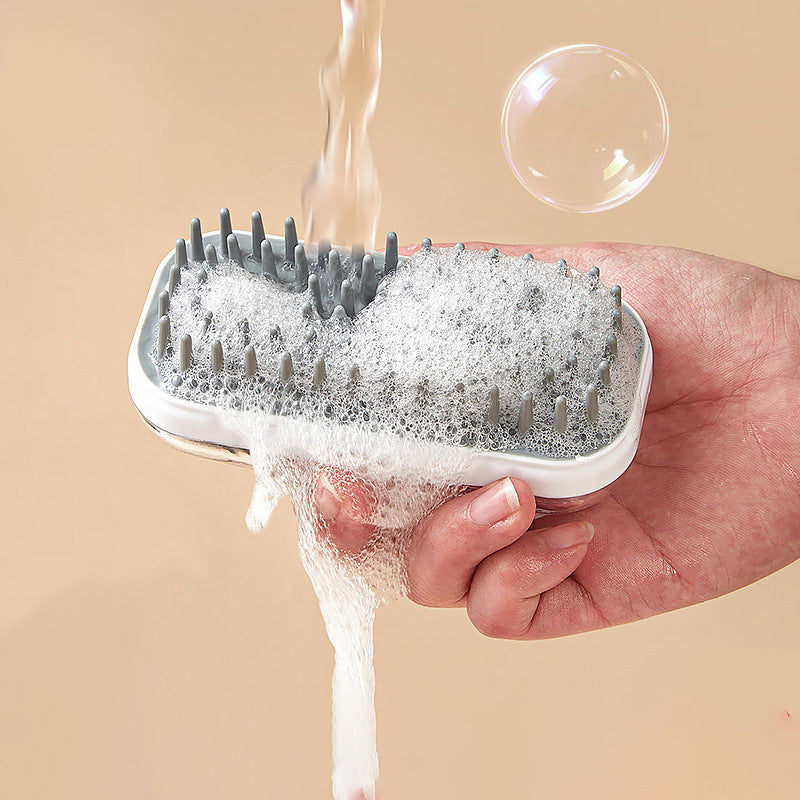 Pet Silicone Bath Massage Brush Foam Cleaning Grooming Tool