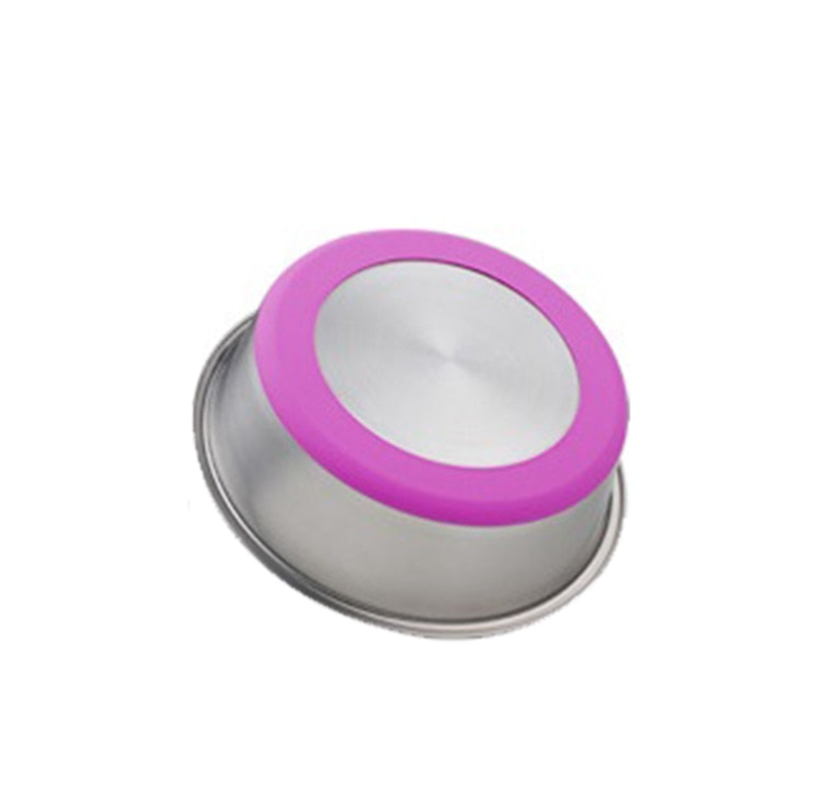 Pet Feeding Bowl Silicone Stainless Steel Food And Water Bowl