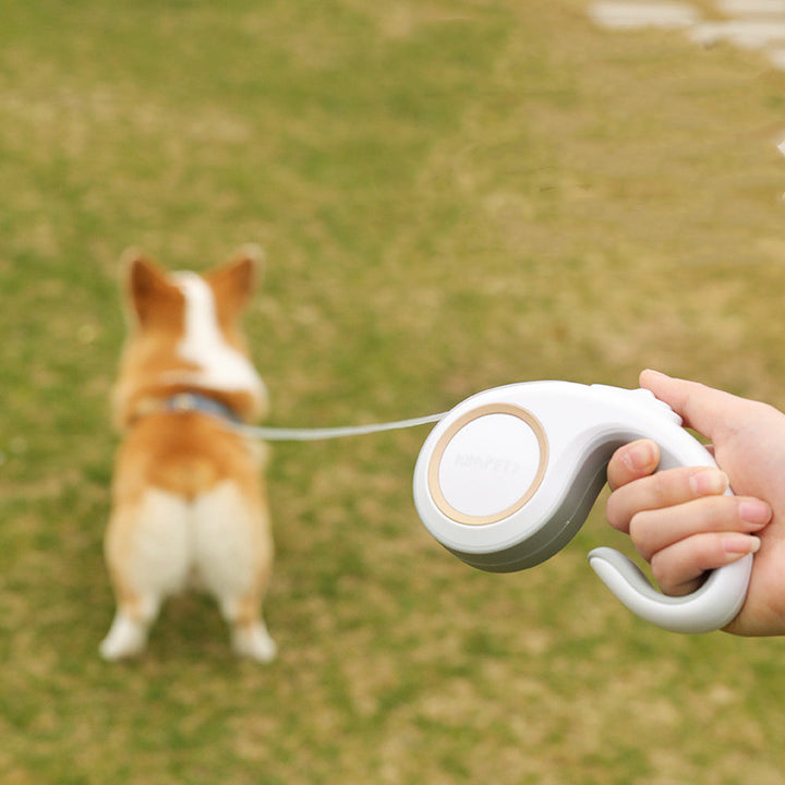 Automatic Retractable Pet Control Leash Adjustable Grip