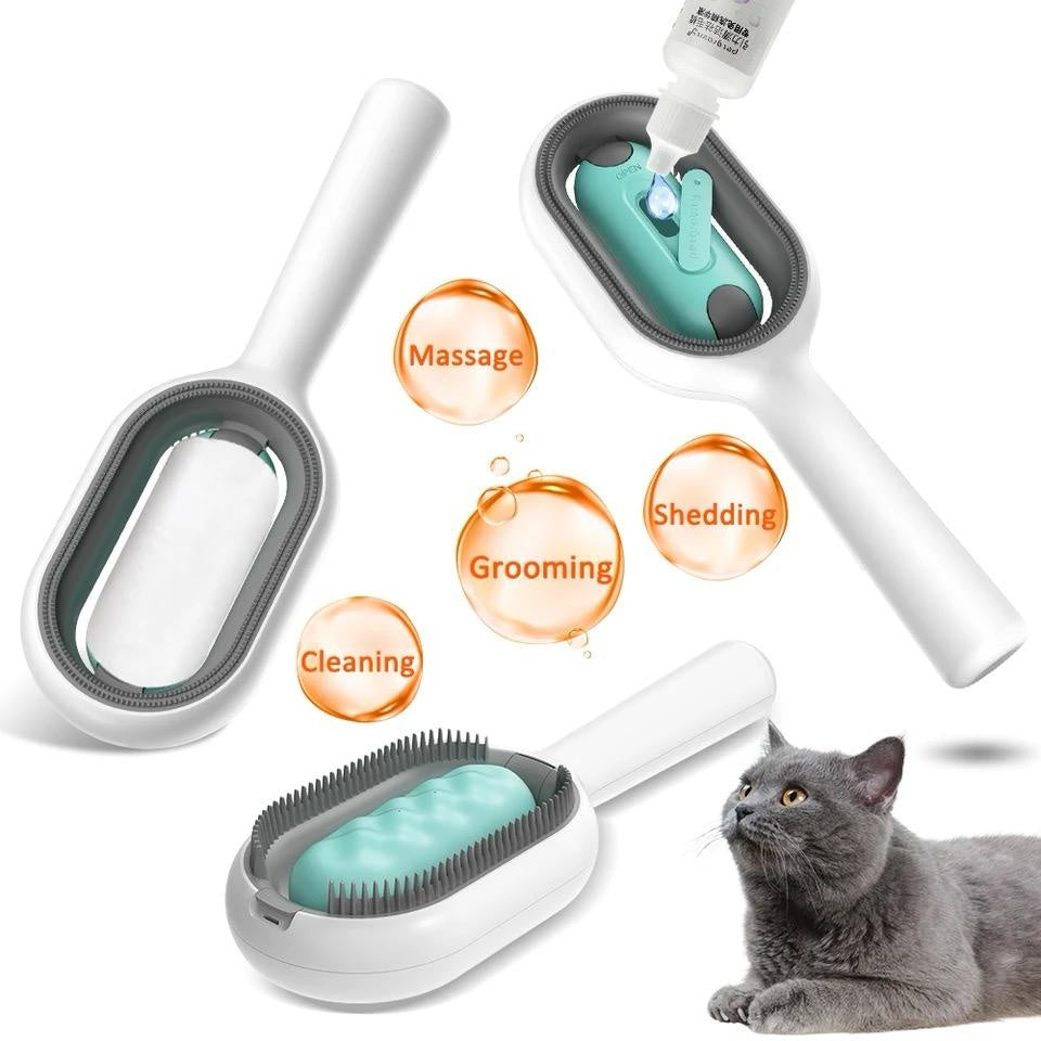 Pet Grooming Brush Dematting Floating Hair Remover Cleaning Tool