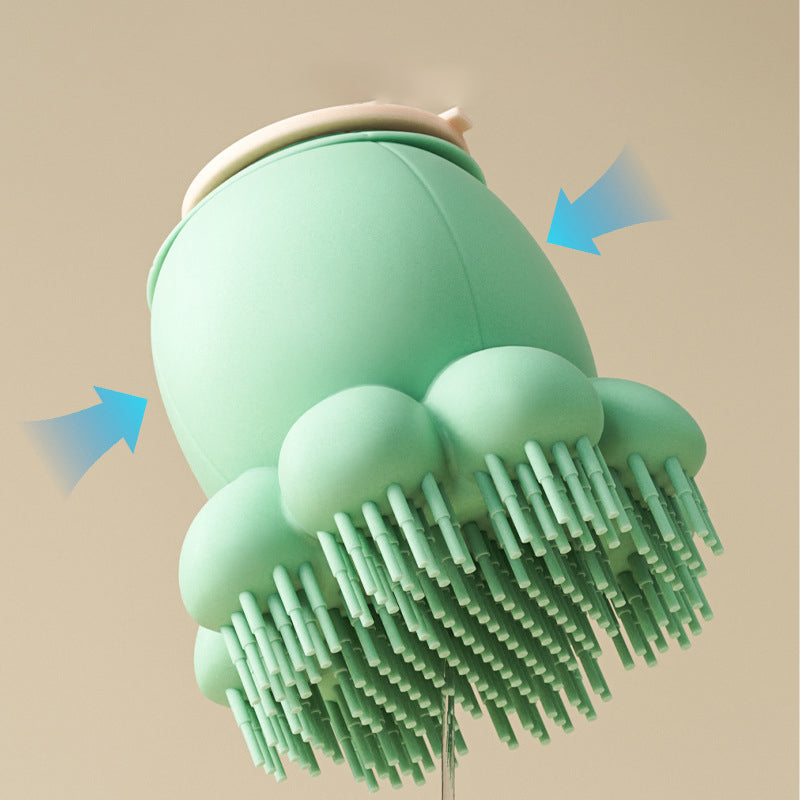 Pet Silicone Bath Brush Massage Grooming Body Wash Comb Tool