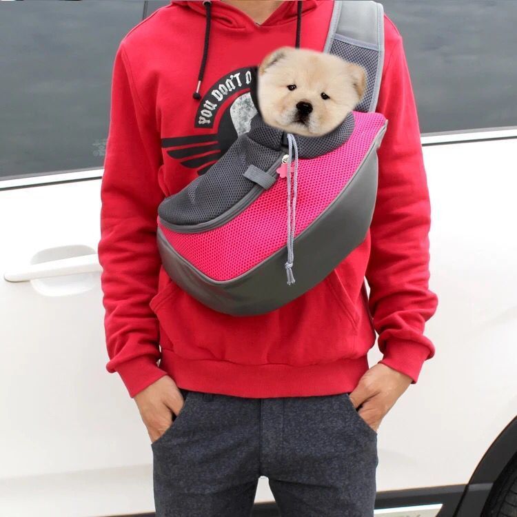 Mesh Pet Shoulder Sling Carrier Tote Bag