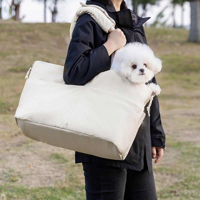 Adjustable Pet Car Seat Carrier Bag with Safety Leash