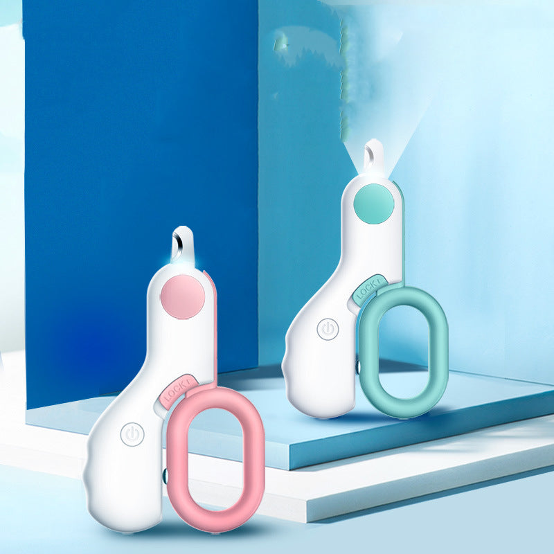 LED Illuminated Pet Mini ABS Nail Trimmer Grooming Tool
