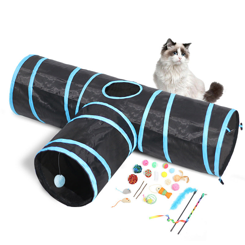 Pet Foldable Tunnel Climbing Path Toy System