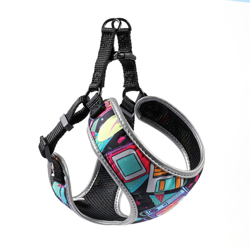 Pet Vest Style Walking Harness With Leash For Outdoor Use