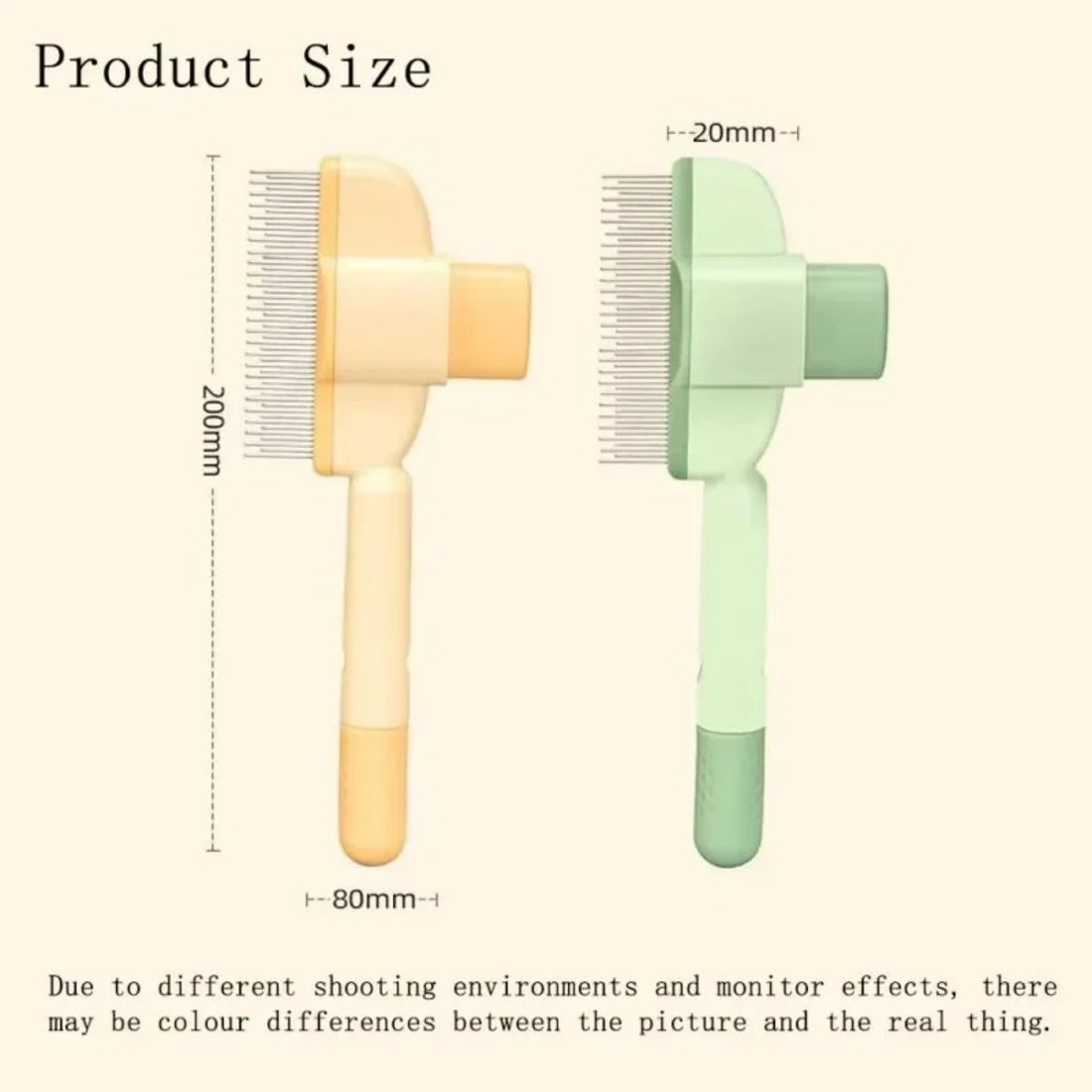 Pet One Click Hair Removal Grooming Brush Gentle Skin Care Tool