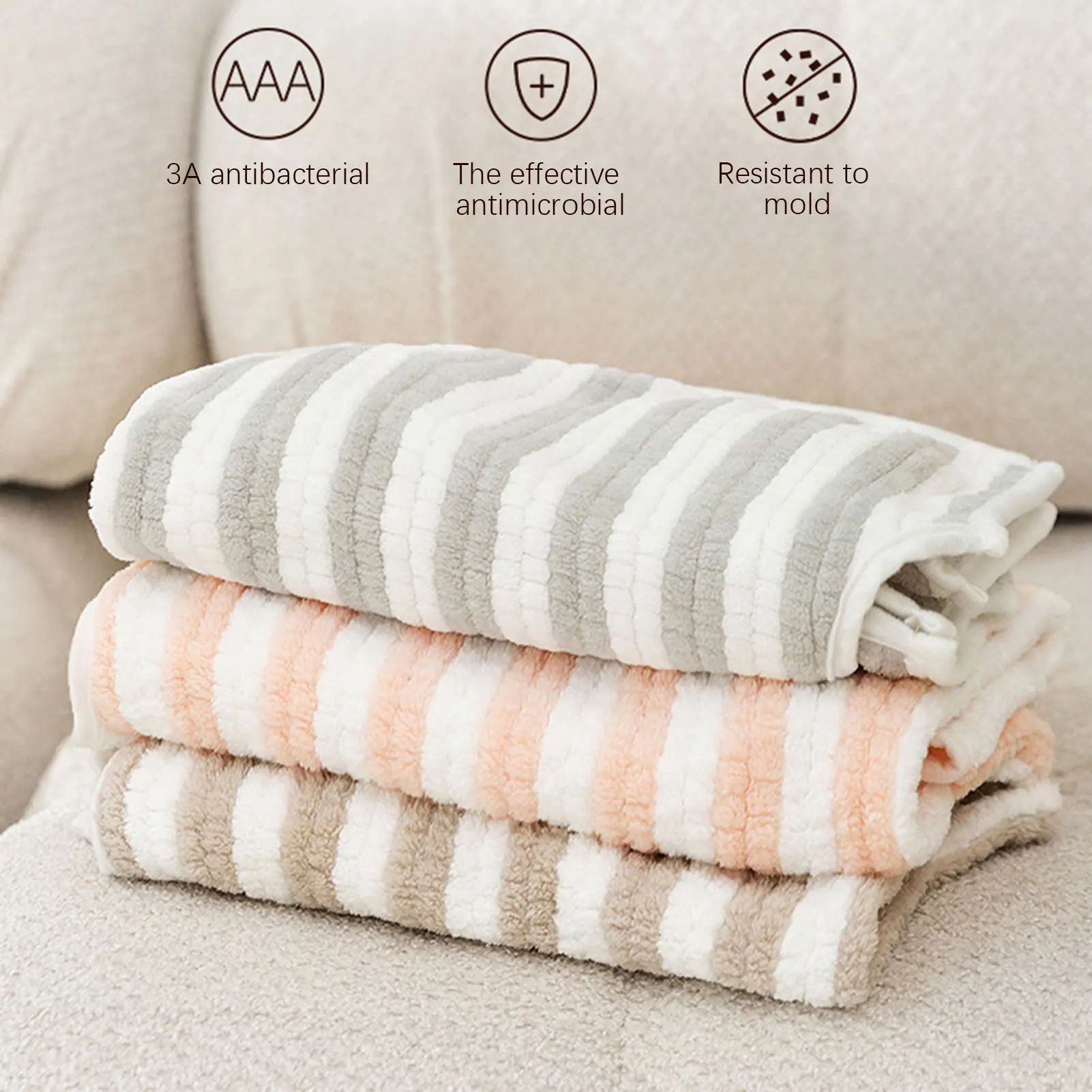 Pet Ultra Absorbent Quick Dry Bath Towel Bathrobe Grooming Cloth