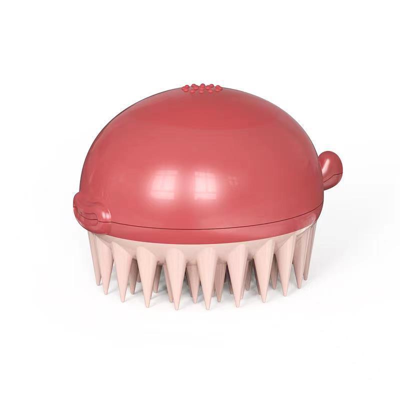 Pet Puffer Bath Brush Refillable Body Gel Tool