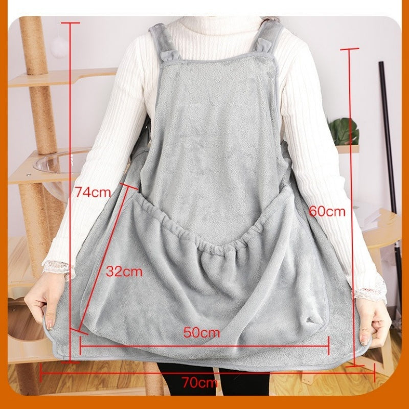 Plush Pouch Pet Carrier Apron Bag